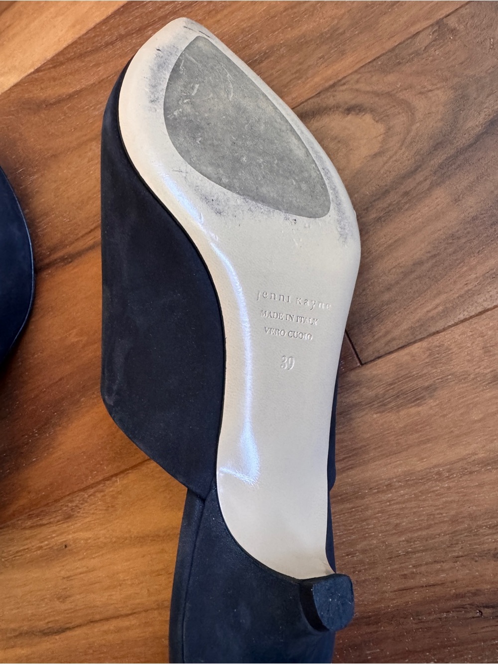 Jenni Kayne Black Suede Pointed Mule Slides - Picture 2 of 2